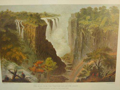 THOMAS BAINES WORKS - THE FALLS FROM THE WESTERN END - LITHOGRAPH by DAY AND SON