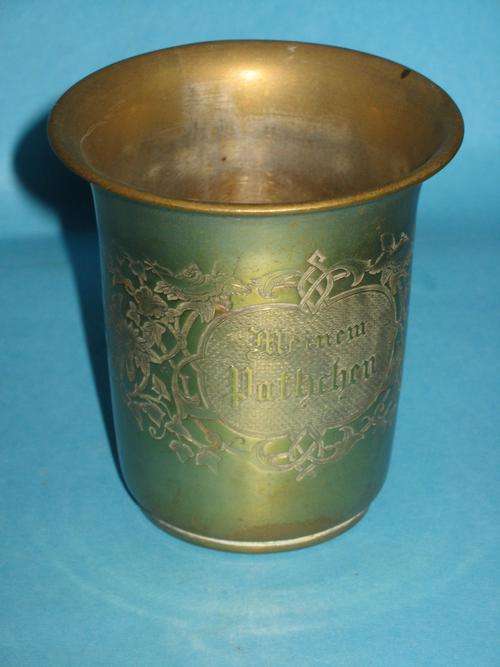 INTERESTING BRASS CUP