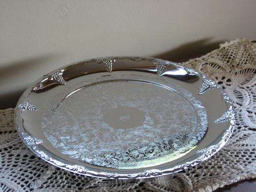SILVER PLATED LAZY SUSAN