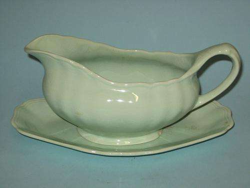 J&G MEAKIN GRAVY BOAT and TRAY - Vintage