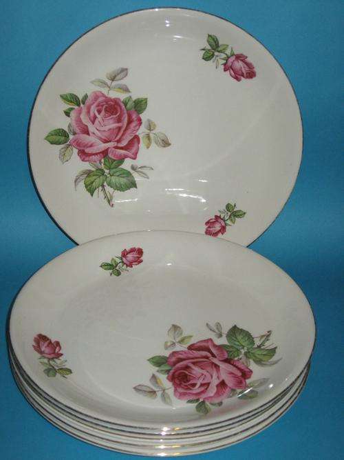 ALFRED MEAKIN Lancaster Rose PLATES