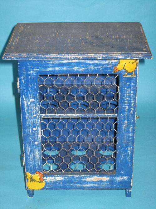 OLD SHABBY CHIC EGG CUPBOARD
