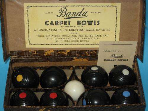 BANDA CARPET BOWLS - Complete, Old and Collectable