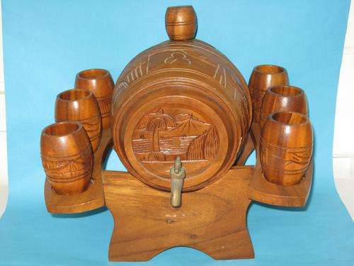 BARREL and CUPS on STAND