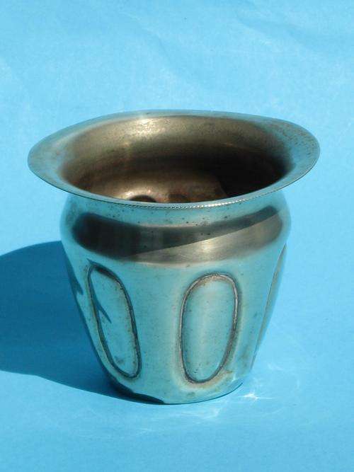 SILVER PLATED FLOWER POT