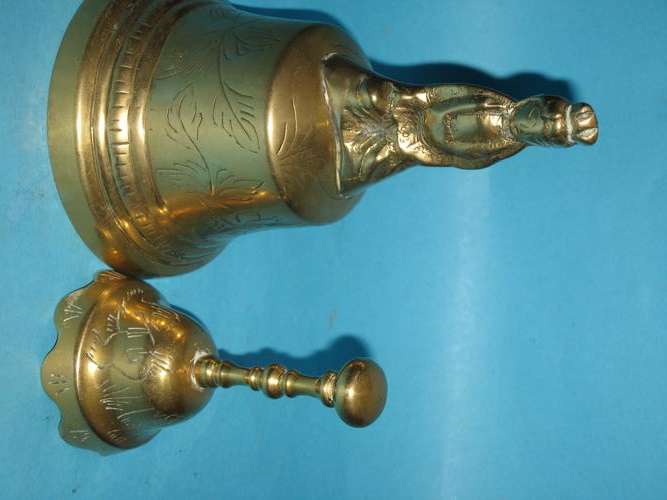 PAIR of ORNAMENTAL BRASS BELLS
