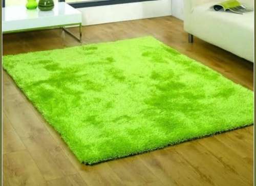 LIME GREEN FLUFFY CARPET