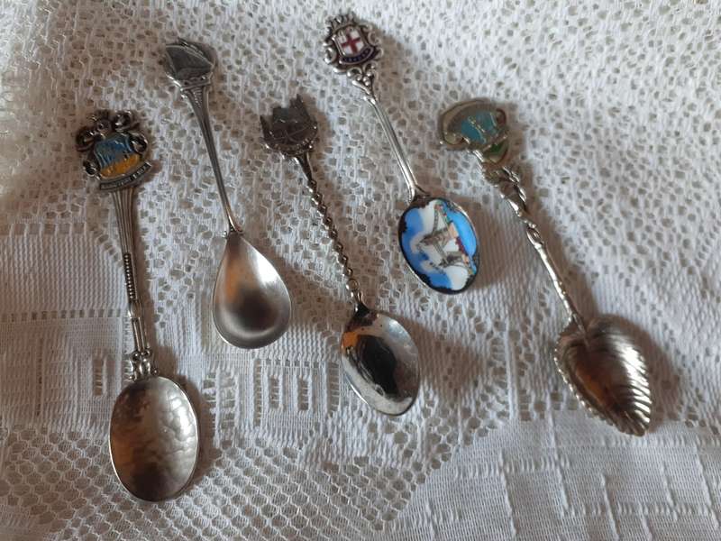Collection of collectable teaspoons
