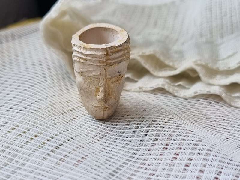 Antique clay tobacco pipe