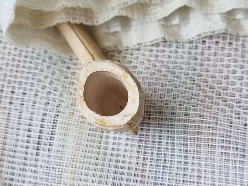 Antique clay tobacco pipe