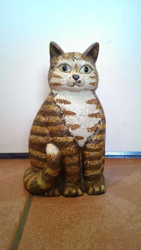 Cast Iron Cat Figure Door Stop