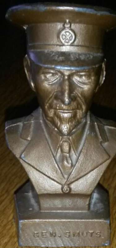 CAST IRON BUST OF GENERAL JAN SMUTS