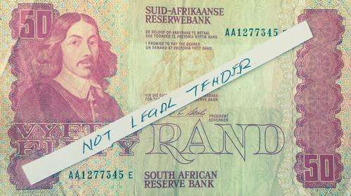 1ST ISSUE TALS R50.00 NOTE