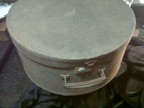 Vintage Round Hat Box - Crazy Wednesday