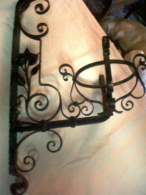 ANTIQUE Wrought Iron Wall Hanging STUNNING  - Crazy Wednesday!
