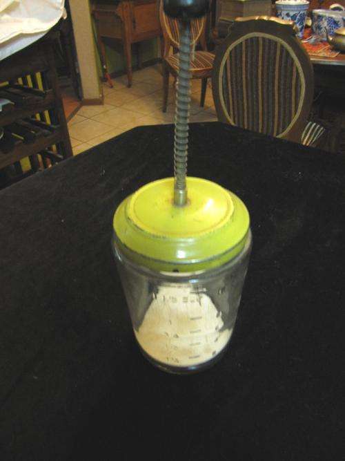 Vintage Bladed Chopper in Glass Holder  - Crazy Wednesday!