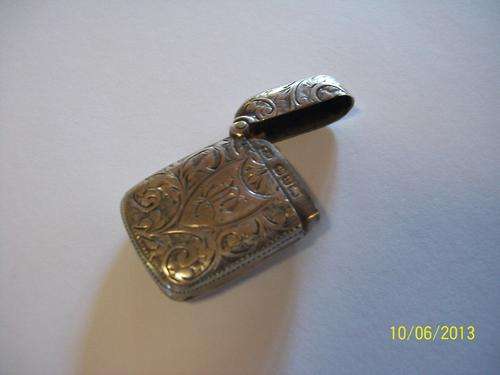 STUNNING ANTIQUE (1895) HALLMARKED VESTA CASE - Crazy Wednesday!