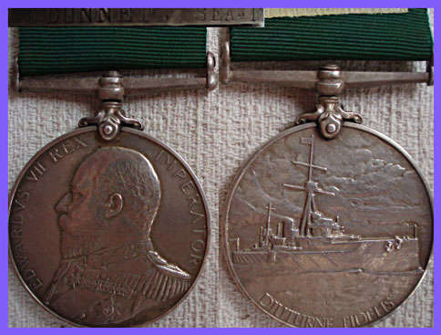 ROYAL NAVAL RESERVE LONG SERVICE AND GOOD CONDUCT  MEDAL to DUNNET