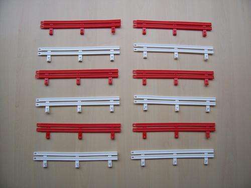 12 x Ninco Crash Barrier 10201 Red/White