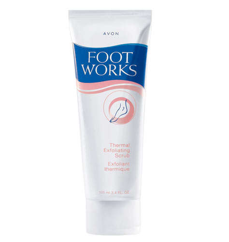 Avon foot works marine salt invigorating scrub 75ml