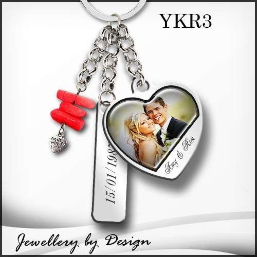 Stainless Steel Heart shaped ¿Your Story¿ Key ring for the Ladies.