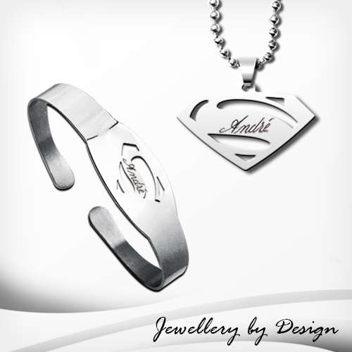 SparklingThings * SUPERMAN * MEN'S SUPA SET + FREE ENGRAVING