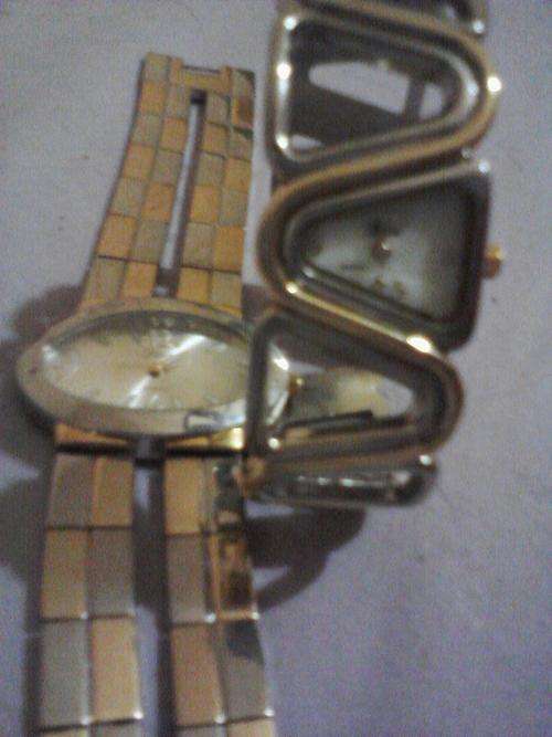 GOLD AND SILVER WATCHES X2