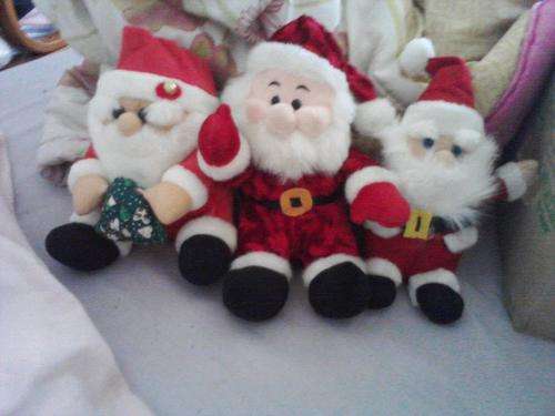 3 X SANTA TEDDIES