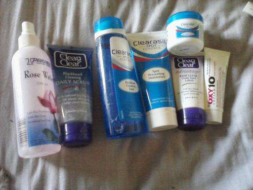 A LOT OF SKIN PRODUCTS