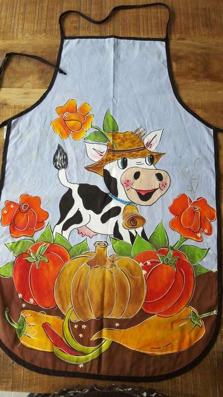 Hand Painted Apron