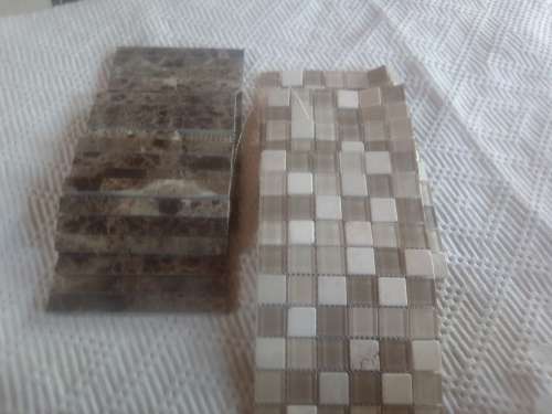 400 Mosaic Tiles plus extra long  mosaic strips