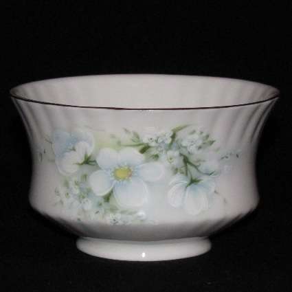 Royal Stafford Bone China Open Sugar Basin - Blossom Time Pattern