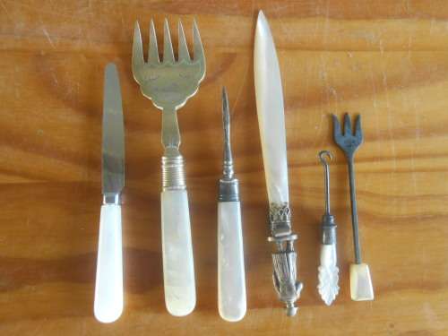 Mother of Pearl Items (Sold as lot)