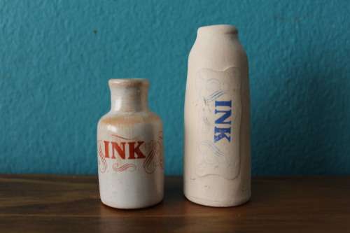 2 Small Ink Pots