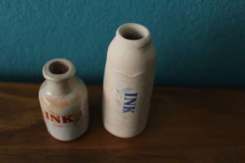 2 Small Ink Pots