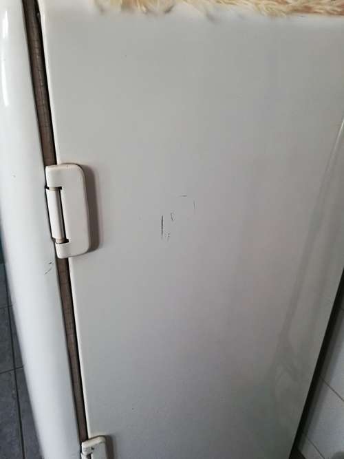 Vintage White 1960's Fuchsware Fridge with Freezer Compartment