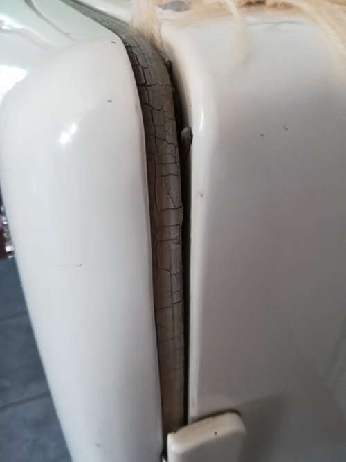 Vintage White 1960's Fuchsware Fridge with Freezer Compartment