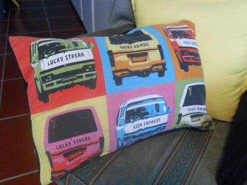 Taxi Themed Cushion (Includes inner Pillow and Outer Cover)