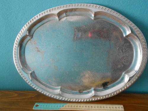 Large Silver Coloured Tray