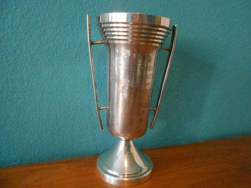 Silver plated (Emess) Trophy Awarded in 1956 (17cm Tall)