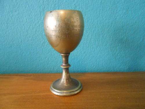 Silver Plated (EPNS) Goblet Trophy awarded in 1930 (Stands 9cm tall)
