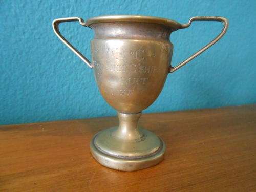 Silver plated trophy awarded in 1935  (EPNS) Stands 6cm tall