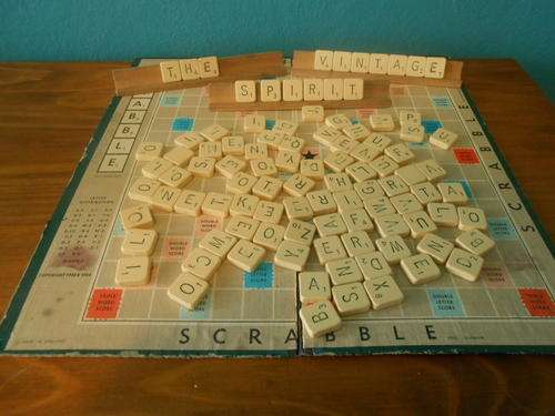 Vintage Scrabble Board game from the 1950's