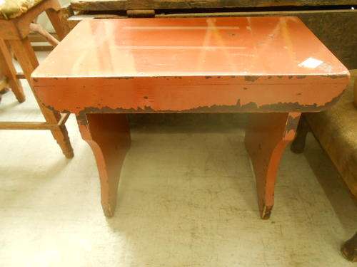 Small Red Bench