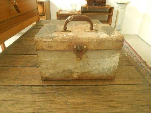 Vintage metal box -Possible tool box