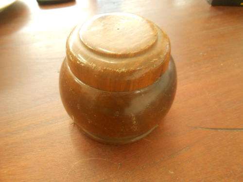 Vintage Stinkwood Ink Well 98cm tall, 8cm diameter)