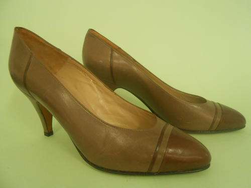 MARKED DOWN! Vintage Designer Brown "Charles" Heels (Size 5) Genuine Leather