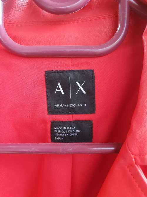 Armani Exchange leather jacket