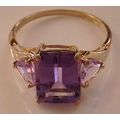9ct Gold Amethyst Ring