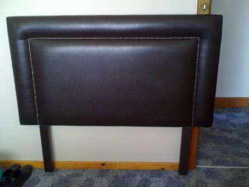Queen Size Leather Headboard with Studs